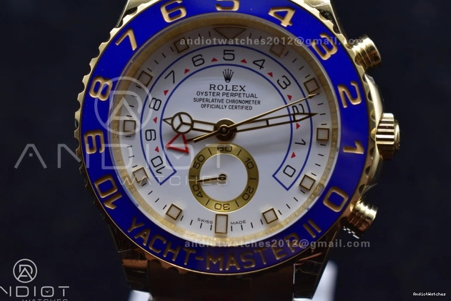 II Best Dial YachtMaster White A on Comfortable 116688 1218 YG 1:1 Bracelet Edition KF YG 0401